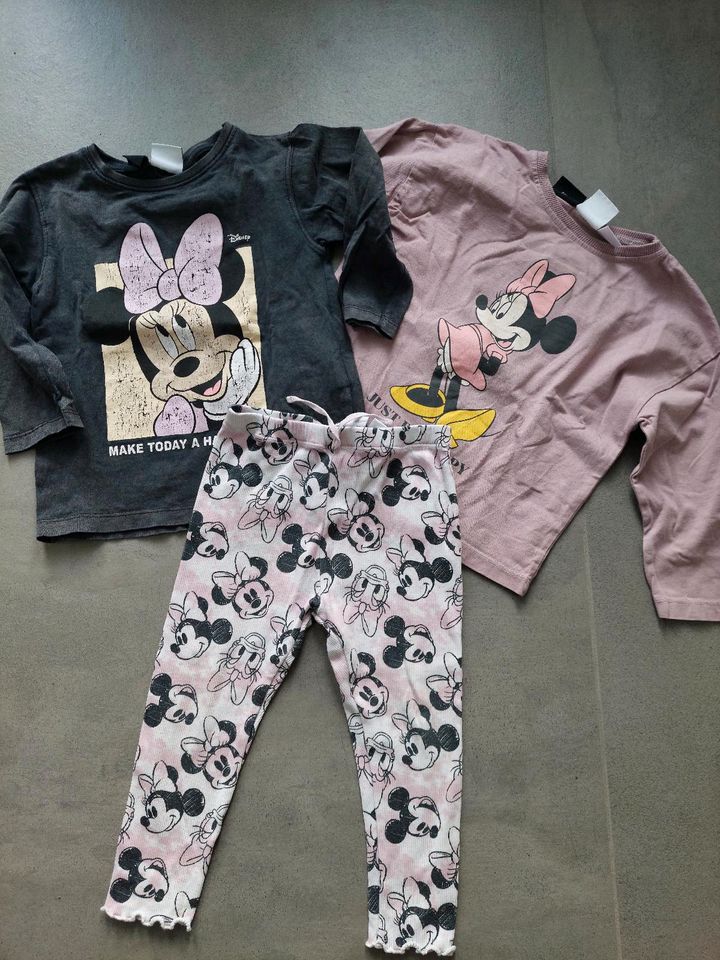 Zara Minnie Mouse Set Leggins Shirts Kordjacke Hemd 86 92 in Kaiserslautern