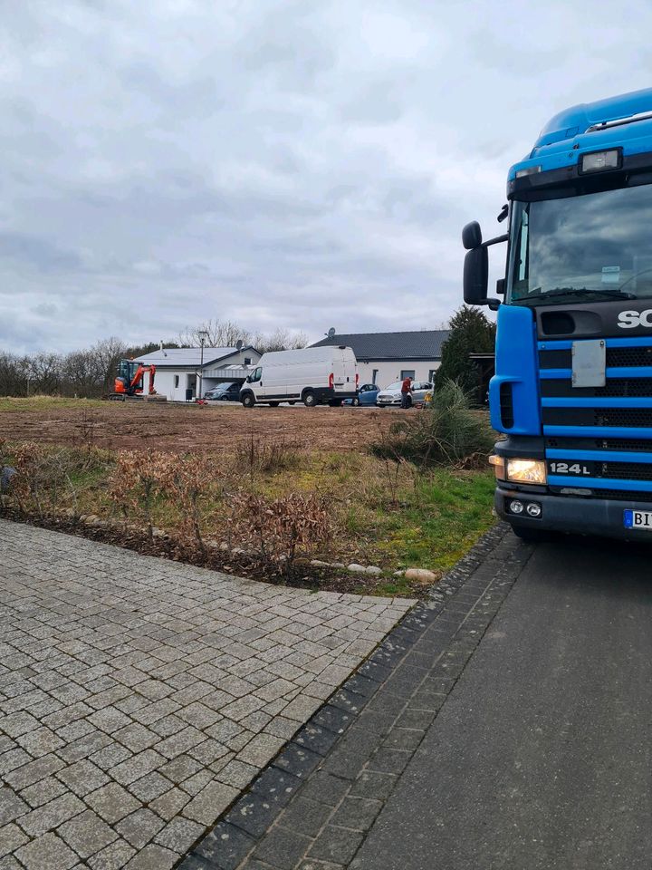 Lkw Scania Abrollkipper in Bitburg