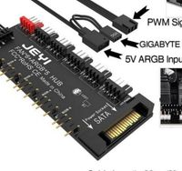 Jeyi 11 in 1 Fan Hub 4Pin PWM & 5V 3Pin ARGB mit SATA 15Pin Lüfte Thüringen - Gehofen Vorschau