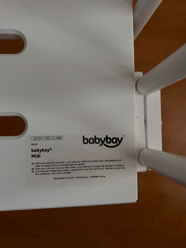Babybay Beistellbett Midi mit Matratze Classic Soft & Bettlaken in Meerbusch