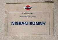 Original Bedienungsanleitung Nissan Sunny Dithmarschen - Hollingstedt b Delve Holst Vorschau