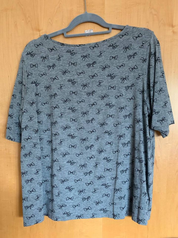 süßes Shirt 1/2 bis 3/4-Arm H&M XXL 2XL 50 52 54 grau Schleifen s in Langen (Hessen)