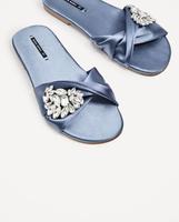 Elegante neuw  ZARA  Damen-Sandalen Blau mit Strass – Größe 38 Berlin - Wilmersdorf Vorschau
