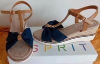 Sandalen Sandaletten Wedges Esprit Gr.40 Blau Keilabsatz München - Maxvorstadt Vorschau