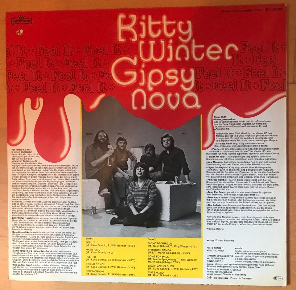 Kitty Winter Gipsy Nova ‎- Feel It - 1978 in Erftstadt