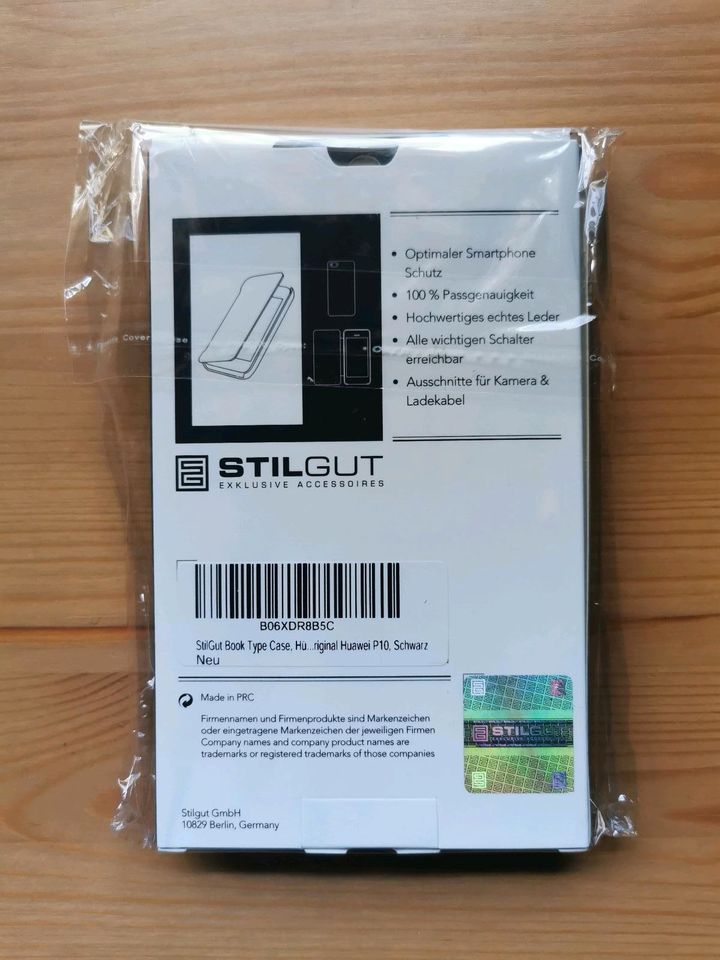 STILGUT Huawei P10 Handyhülle, echt Leder, Neu in Moritzburg