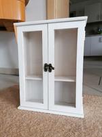 Kleines weißes Deko Holz-Schränkchen Vitrine 2 türig 28x22x8,5cm Bayern - Aindling Vorschau