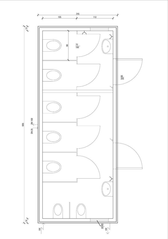 WC Container | Sanitärcontainer | Duschcontainer - Standardmodule in Solingen