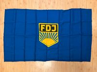 Orginal FDJ Fahne Stoff 125 x 76 Brandenburg - Potsdam Vorschau