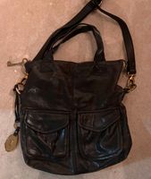 FOSSIL long live vintage 1954 Tasche, Leder, schwarz Bayern - Aichach Vorschau