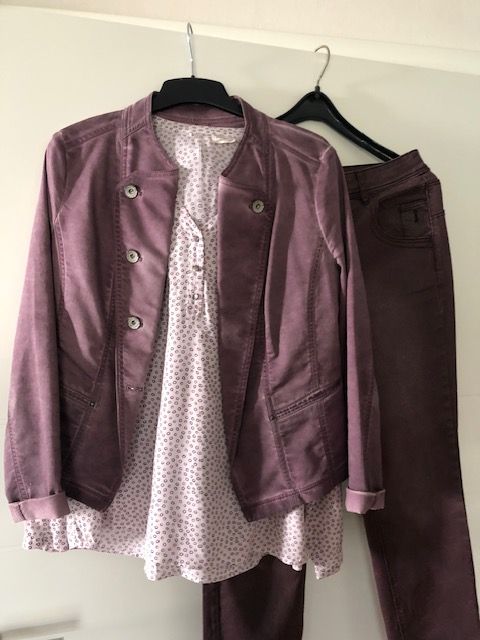 Jacke, Blazer von Taifun mit passender Bluse, Größe 38 in Neuhütten Unterfr.