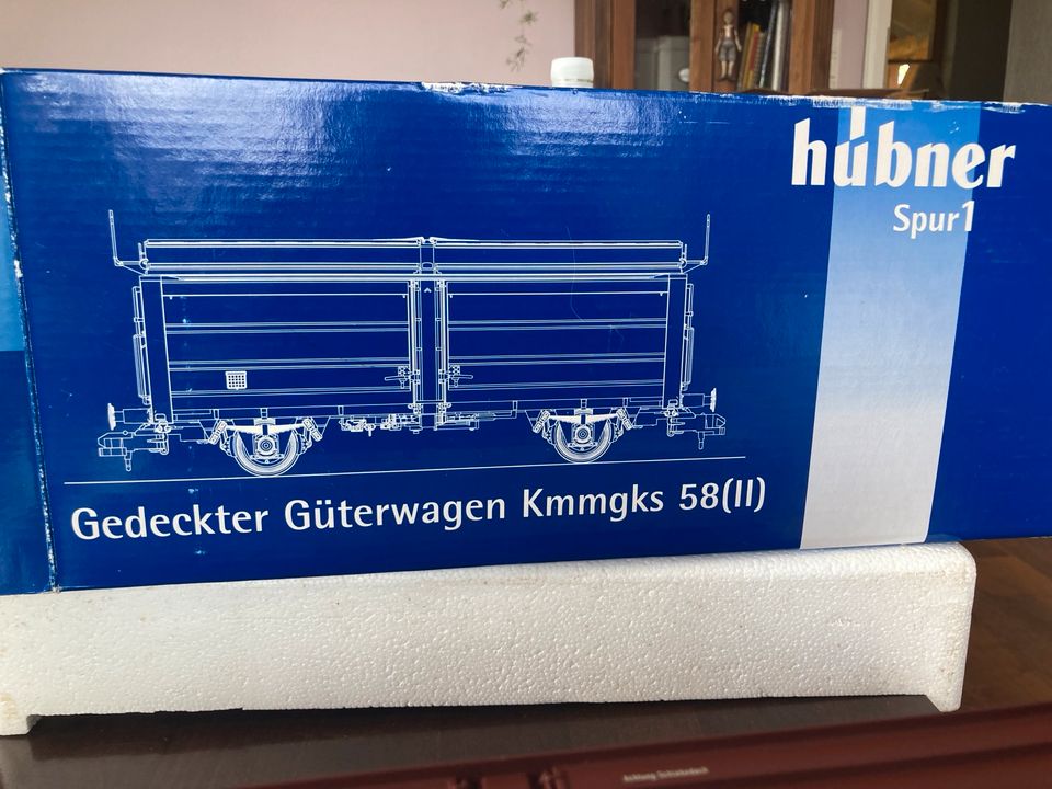 Hübner Spur 1 Gedeckter Güterwagen Kmmgks 58(II) 20313 Epoche 3 in Zella-Mehlis