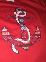 Tolles T-Shirt mit Anker-Motiv XL Damen Rot Maritim Saarland - Saarwellingen Vorschau