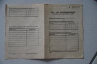 Zoll- und Devisenerklärung Einreise DDR Niedersachsen - Salzgitter Vorschau