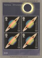 Großbritannien Block 7 ** Totale Sonnenfinsternis Saturn Weltraum Nordrhein-Westfalen - Kamen Vorschau