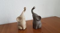 Elefanten-Pärchen aus Keramik Beige & Grau Frankfurt am Main - Dornbusch Vorschau