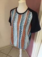 Tshirt Shirt YAS blau braun hellblau Streifen Muster 40 M L Kleid Kiel - Mitte Vorschau