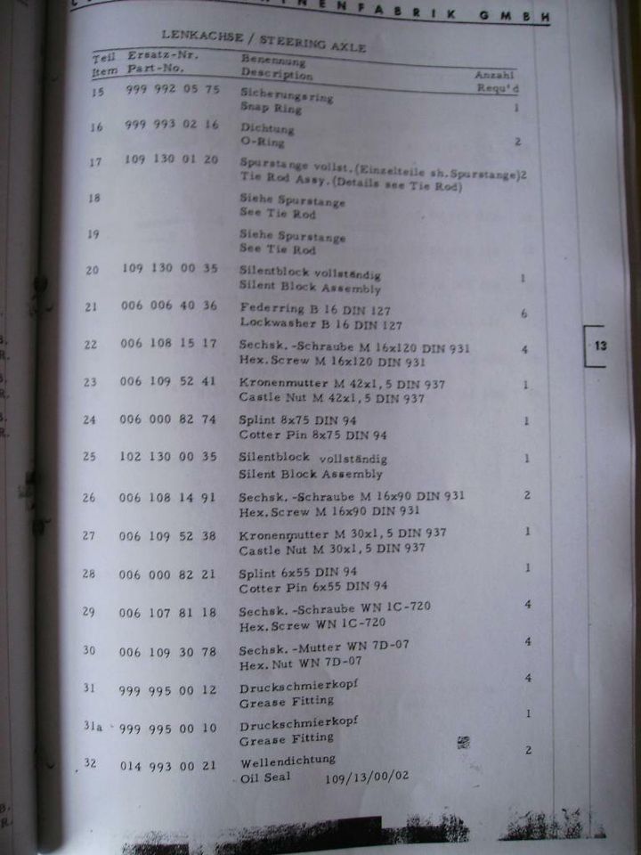 Clark Stapler DCY 40/50 Ersatzteilliste mit Perkins Diesel 4.203 in Buch (Taunus)