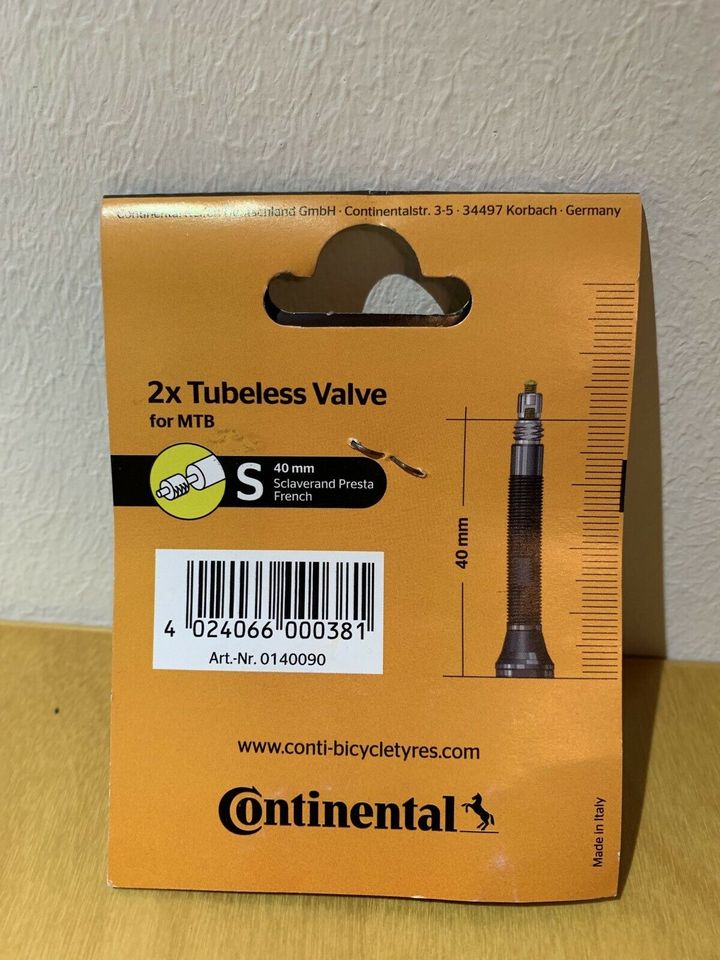 Continental Tubeless Ventilset 40 mm schwarz in Meine