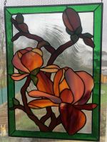 Bleiglas Fensterbild Magnolien Ast Echt- Antikglas in Tiffany Osterholz - Tenever Vorschau