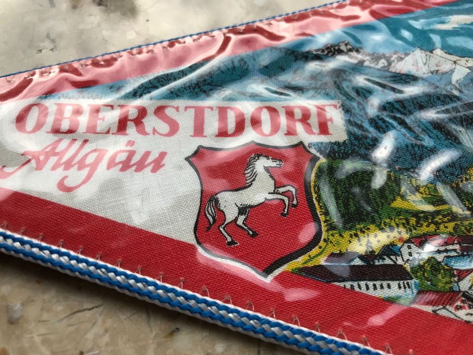 Oberstdorf Breitachklamm Wimpel Allgäu Oldtimer Deko Tankstelle in Duisburg