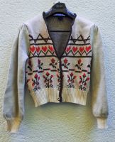 Trachtenjacke Strickjacke Folklore  Blumen Gr 46 Oktoberfest Bayern - Augsburg Vorschau