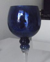 Glaskelch Teelicht Kerzenständer Blumentopf blau dunkelblau 30 cm Berlin - Lichtenberg Vorschau