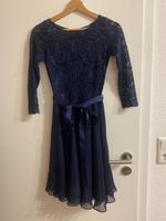 Swing Kleid Hochzeit Konfirmation Cocktail Gr. 32 dunkelblau Niedersachsen - Osnabrück Vorschau