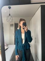 Blau /grüner Cardigan/Strickjacke zum binden Sachsen - Neustadt Vorschau