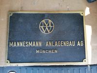 Messing Schild Tafel Werkstafel Mannesmann Bayern - Steinhöring Vorschau