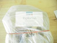 Ton Töpferton weiss 8,5 kg,PVC-Unterlage 50x70, 3 Griffel Niedersachsen - Melbeck Vorschau