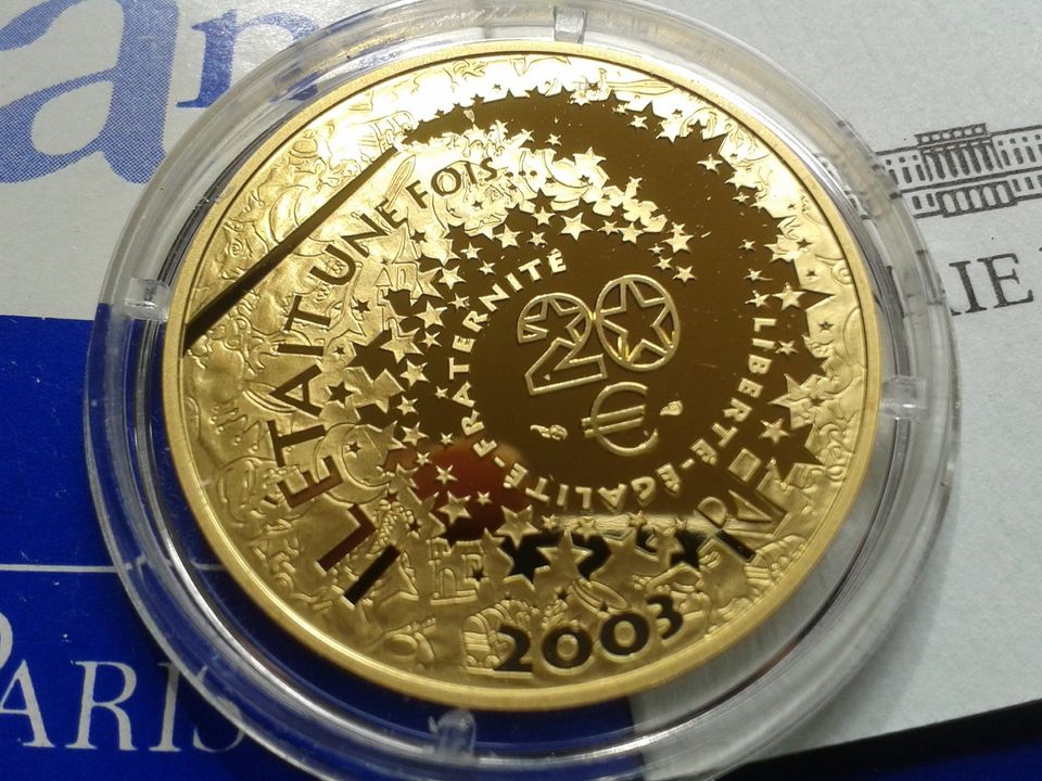 20 euro 2003 PP Frankreich Dornröschen Märchenserie 17g Gold in München