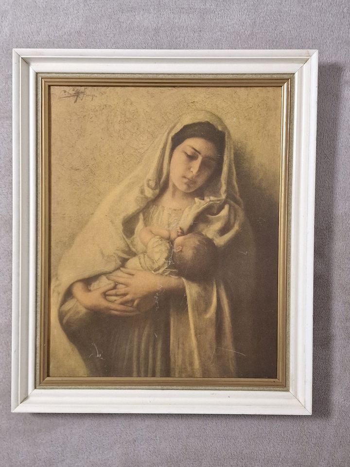 Ikone,Madonna mit Kind,Wandbild,Cipriano Cej, Ca. 57cm x 47cm in Recklinghausen