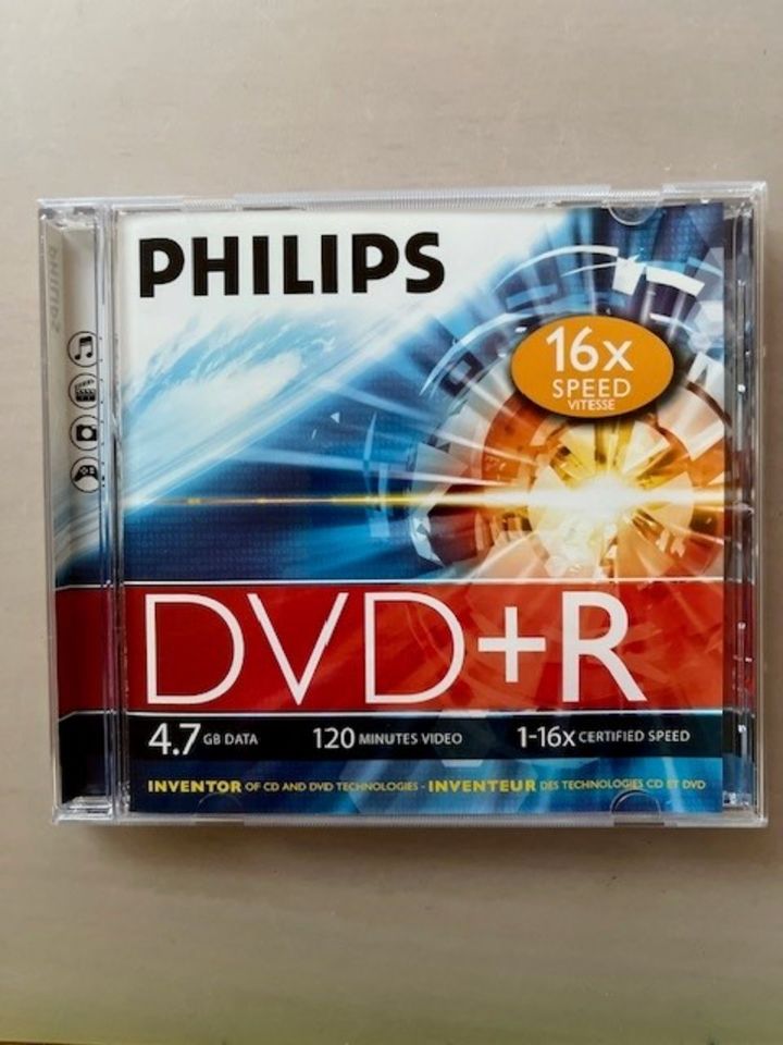 8 Philips DVD+R Rohlinge incl. Hüllen in Klausen
