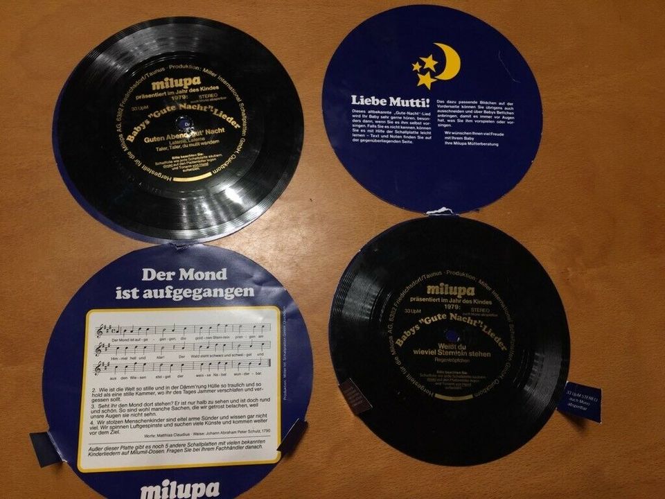 LP Schallplatten 1979 Kinder Lieder milupa in Mönsheim