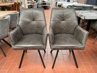 Stuhl Stühle Lederoptik mit Armlehne u. Metallbeine im 2er-Set Neustadt - Hohentor Vorschau