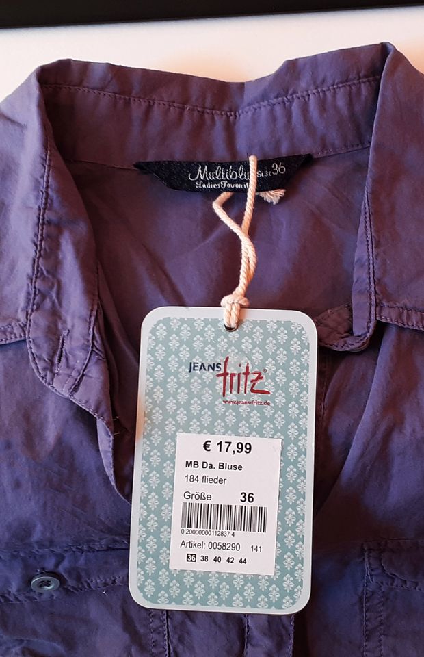 Jeans Fritz modische Bluse 100% Baumwolle in Essen