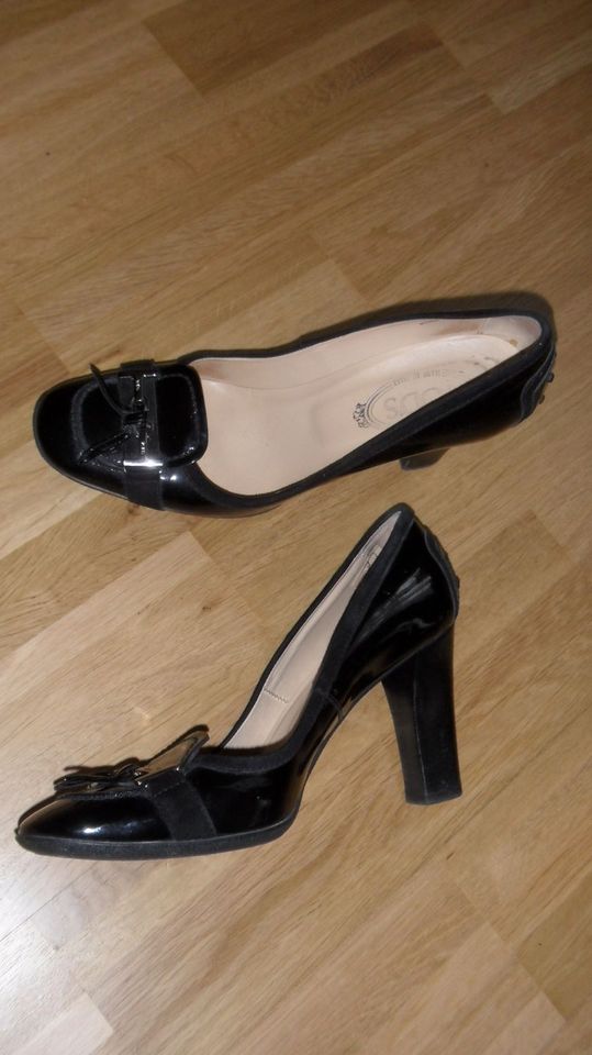 Tod`s Pumps, 40, schwarz, Lack, Leder, Schuhe,high heels,horsebit in München