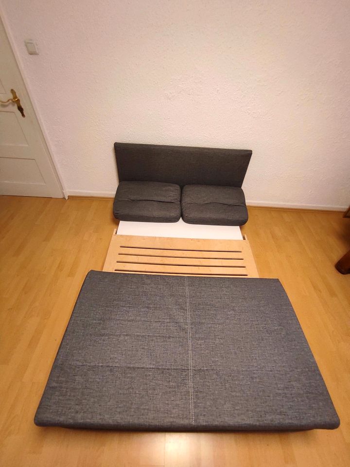 Bettsofa / Schlafsofa / Schlafcouch dunkelgrau in Karlsruhe