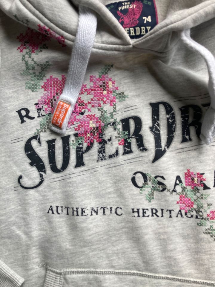 Superdry ❤️Hoodie Kaputzen Pullover beige S NEUWERTIG❗️ in Neuwied