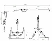 Rückekran Ladekran Forstkran COUNTRY 5,5m inkl. Greifer Rotator Thüringen - Unterwellenborn Vorschau