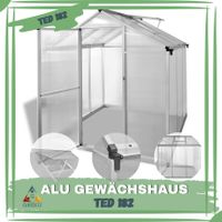 ALU Gewächshaus TED 182 Aluminium PC und Dachrinnen Nordrhein-Westfalen - Kalkar Vorschau