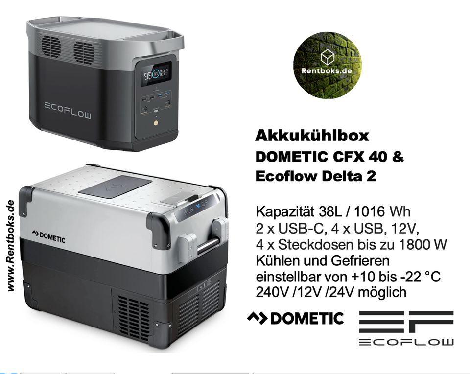 Akku-Kühlbox Dometic CFX 40 + Powerstation Verleih