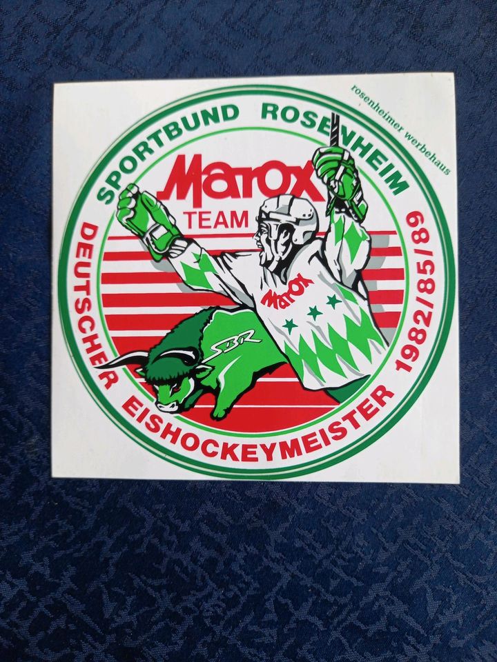 Sportbund Rosenheim(Star Bulls) Eishockey retro Sticker in Rosenheim