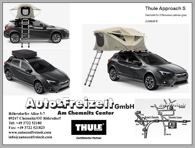 Thule Approach S * Dachzelt für 1 - 2 Personen * NEU & VERLEIH in Röhrsdorf