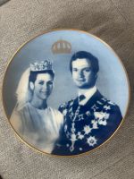 Hochzeitsteller Königin Silvia König Carl Gustav von Schweden Bayern - Hausen Vorschau
