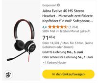 Jabra Headset Evolve 40 MS Stereo Berlin - Neukölln Vorschau