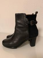 Damen Leder Stiefel/Stiefelette Gr 37,5 schwarz Marc o Polo Hessen - Pfungstadt Vorschau