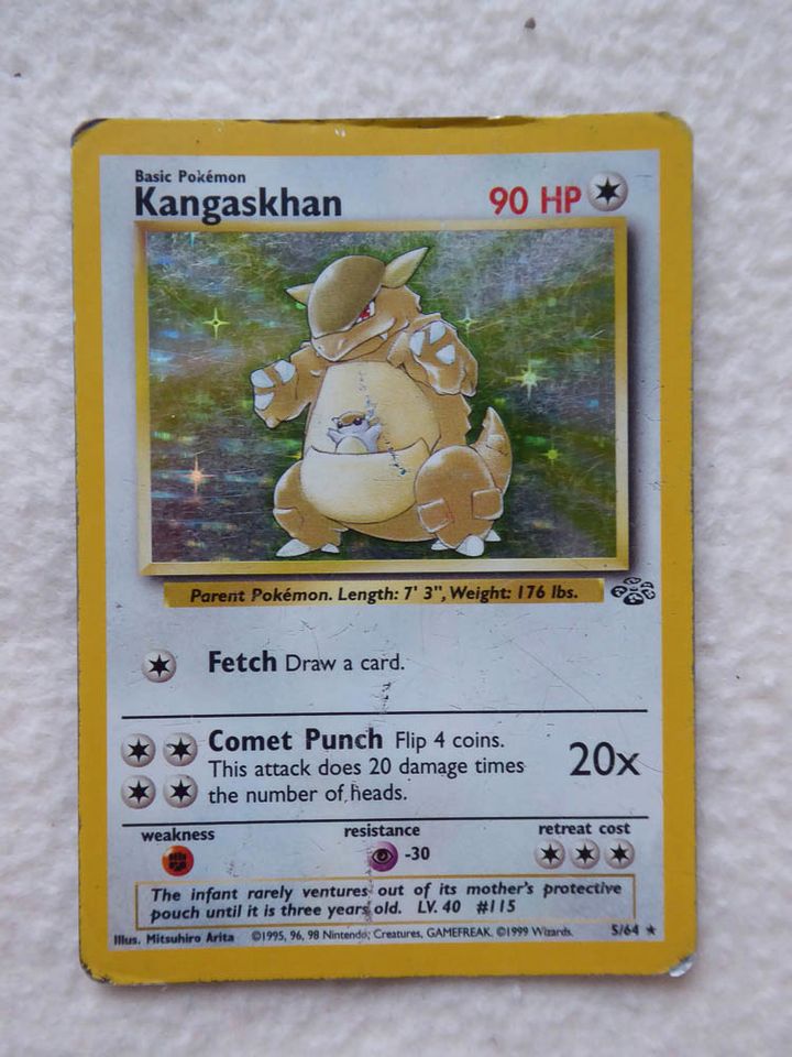 Pokemon Sammelkarten Jungle Set 1995, 96, 98 Unlimited Edition EN in Friedrichshafen