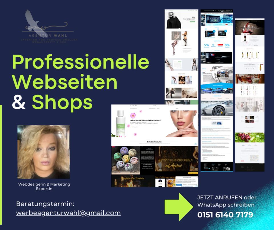 ✅Erstellung Webseiten ✅& Shops ✅ Woocommerce ✅ Shopify ✅ Wordpress ✅ in Köln